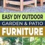 easy diy outdoor patio furniture plans