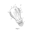 led light bulb with internal flexible