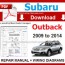subaru outback workshop repair manual
