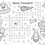 puzzle educational coloring sheet