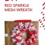 diy deco mesh wreath easy to make red