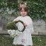 diy flower girl basket with moss and