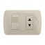 pc material gold electric wall sockets