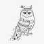 winter barn owl coloring page desenho