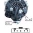 china 24v 110a alternator for bosch man