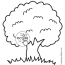 tree coloring page nature coloring
