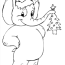 christmas animals 3 coloring page for