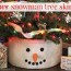 the best diy snowman tree topper for
