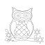 flying owl coloring pages printable