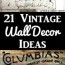 21 diy vintage wall decor ideas the