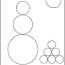 circle shapes snowman worksheet