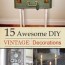 15 awesome diy vintage decorations