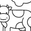 free easy to print cow coloring pages