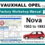 vauxhall nova service repair manual