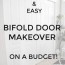 easy bifold doors makeover on a budget