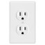 bates white outlet covers wall plates