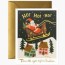 christmas delivery greeting card rifle