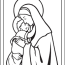 jesus and mary coloring page