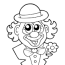 clown coloring pages the daily coloring