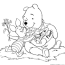 pooh christmas coloring pages