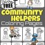 free community helpers coloring pages