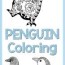 penguin doodle coloring pages 1 1 1 1