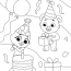 free happy birthday coloring card