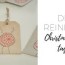 diy reinbird christmas gift tags