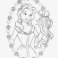 baby princess belle coloring pages hd