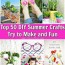 top 50 diy summer crafts try to make