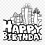 happy birthday coloring pages pictures