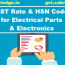 gst rate hsn code for electrical