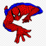 spiderman superhero silhouette claw