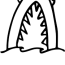 shark attack coloring page clipart