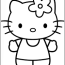 hello kitty coloring page free