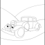 retro cars coloring pages simple