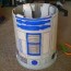 create a homemade r2d2 costume wired