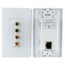 component wall plate cat5 video