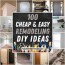 100 diy remodeling ideas on a budget