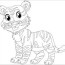 cartoon tiger coloring page coloringbay