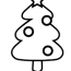 blank christmas tree coloring pages