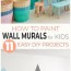 diy wall mural ideas for kids 10 easy