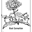 ohio state flower coloring page woo