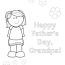 happy fathers day grandpa coloring page