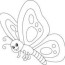 butterfly coloring page vector art