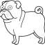 funny pug coloring pages dog coloring