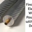 electrical wire with a metal detector
