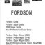 ford fordson power major manuals