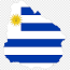 flag of uruguay map country flag