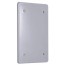 bell 1 gang gray blank cover pbc100gy